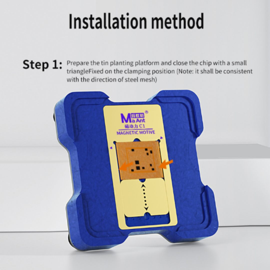 MaAnt Magnetic Power C1 Absorption Positioning Tin Planting Platform Set for Apple / HiSilicon / Qualcomm Snapdragon Series CPU