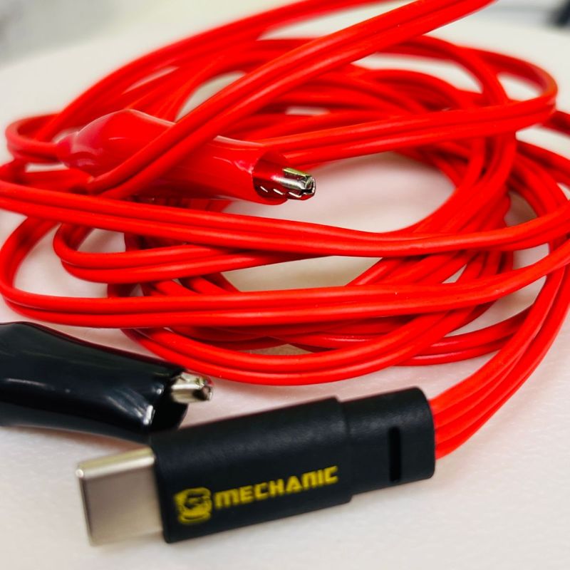 Mechanic iP16 Plus Battery Quick Disassembly Adhesive Cable length 100cm 9V, Type-C Red and Black Crocodile Clip 