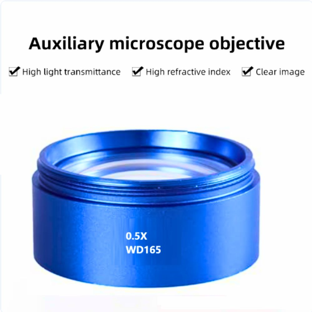 Mechanic WD165 0.5x Auxiliary Objective Lens for Trinocular Microscope