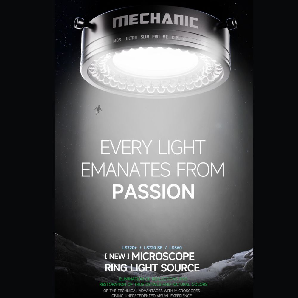 Mechanic LS360 Microscope Ring Light Polarized Ring Lamp Eliminates Reflection for Stereo Microscope
