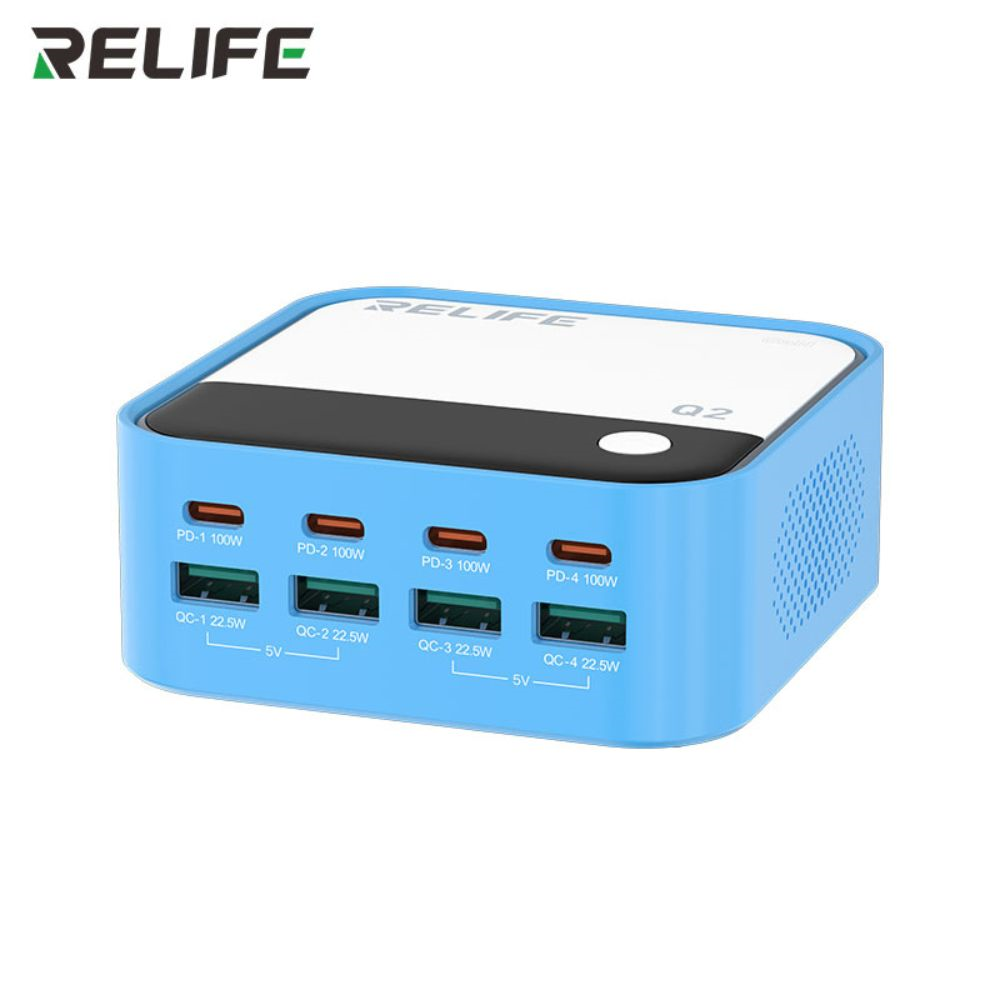 Relife Q2 Blue 120w 8 Port Charger
