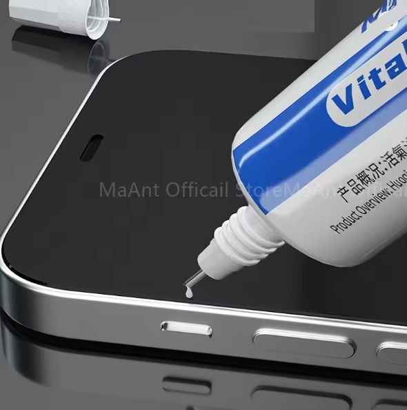 MaAnt 6002 Black Vitality Salo Gum (50ml) For Iphone Ipad Samsung Phone Back Cover LCD Touch Screen Glue