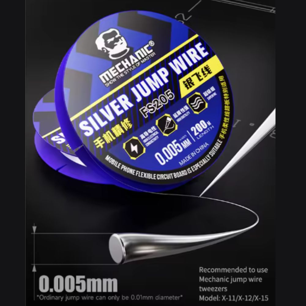 Mechanic FS205 200m/0.005mm Silver Jumper Wire