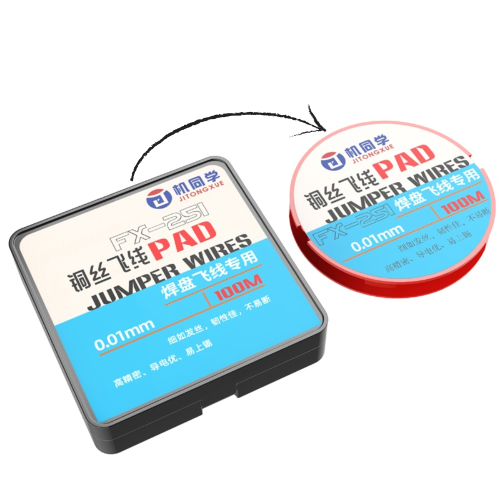 Jtx Fx-251 0.01mm 100m Jumper Wires for Pad