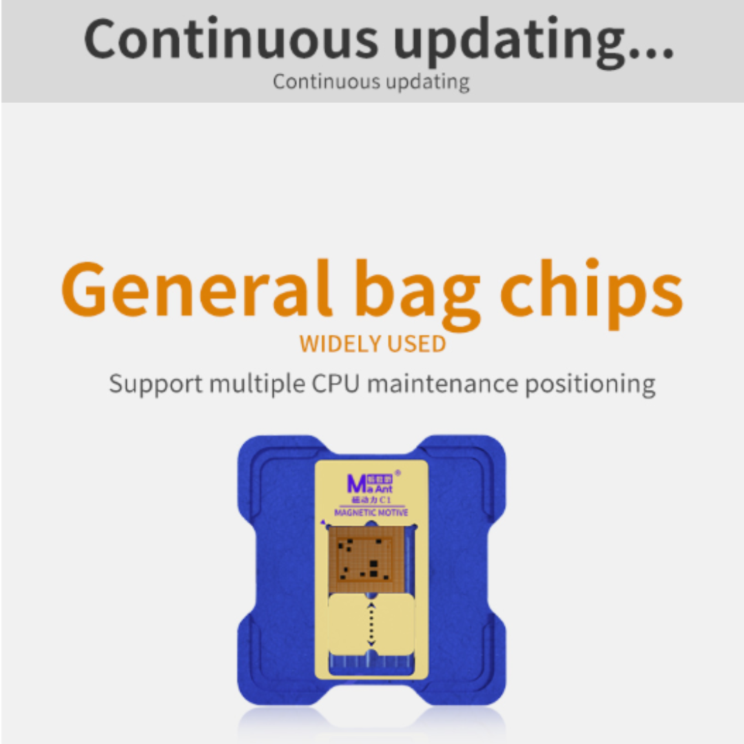 MaAnt Magnetic Power C1 Absorption Positioning Tin Planting Platform Set for Apple / HiSilicon / Qualcomm Snapdragon Series CPU