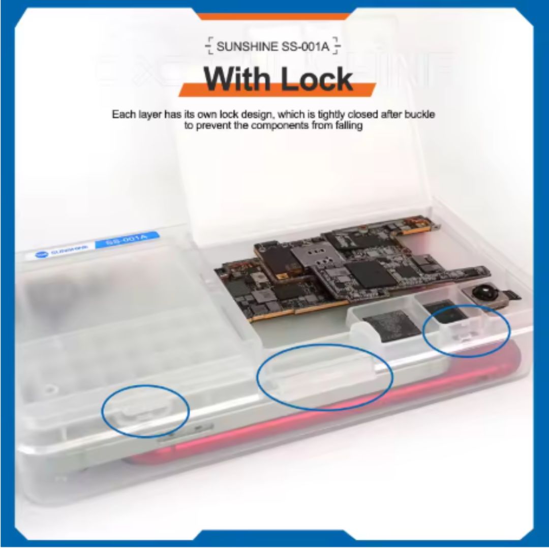 Sunshine SS-001A Pro Multi-function Mobile Phone Motherboard Double-layer Storage Box