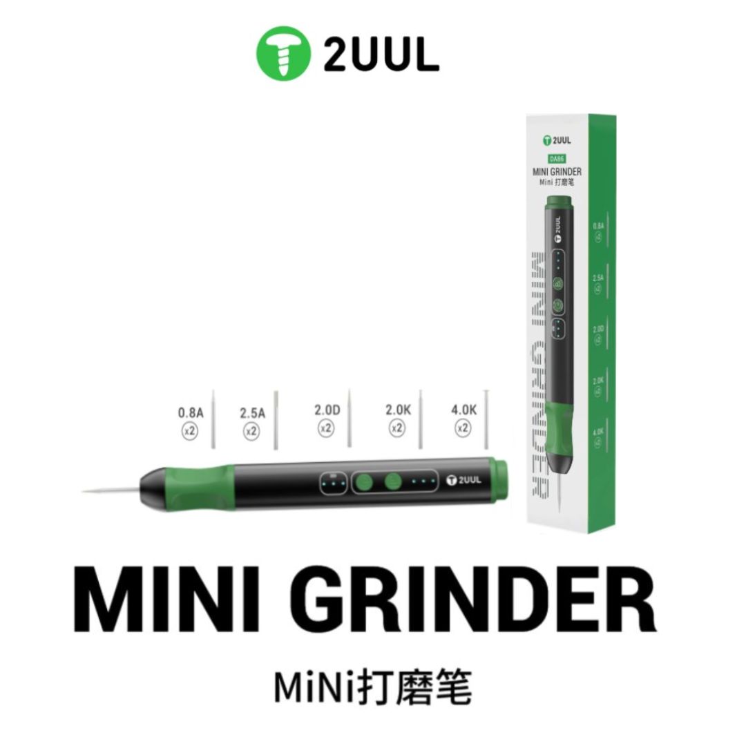 2uul DA86 MINI GRINDER Cordless Engraving Pen with 10Pcs U8 Drill Heads