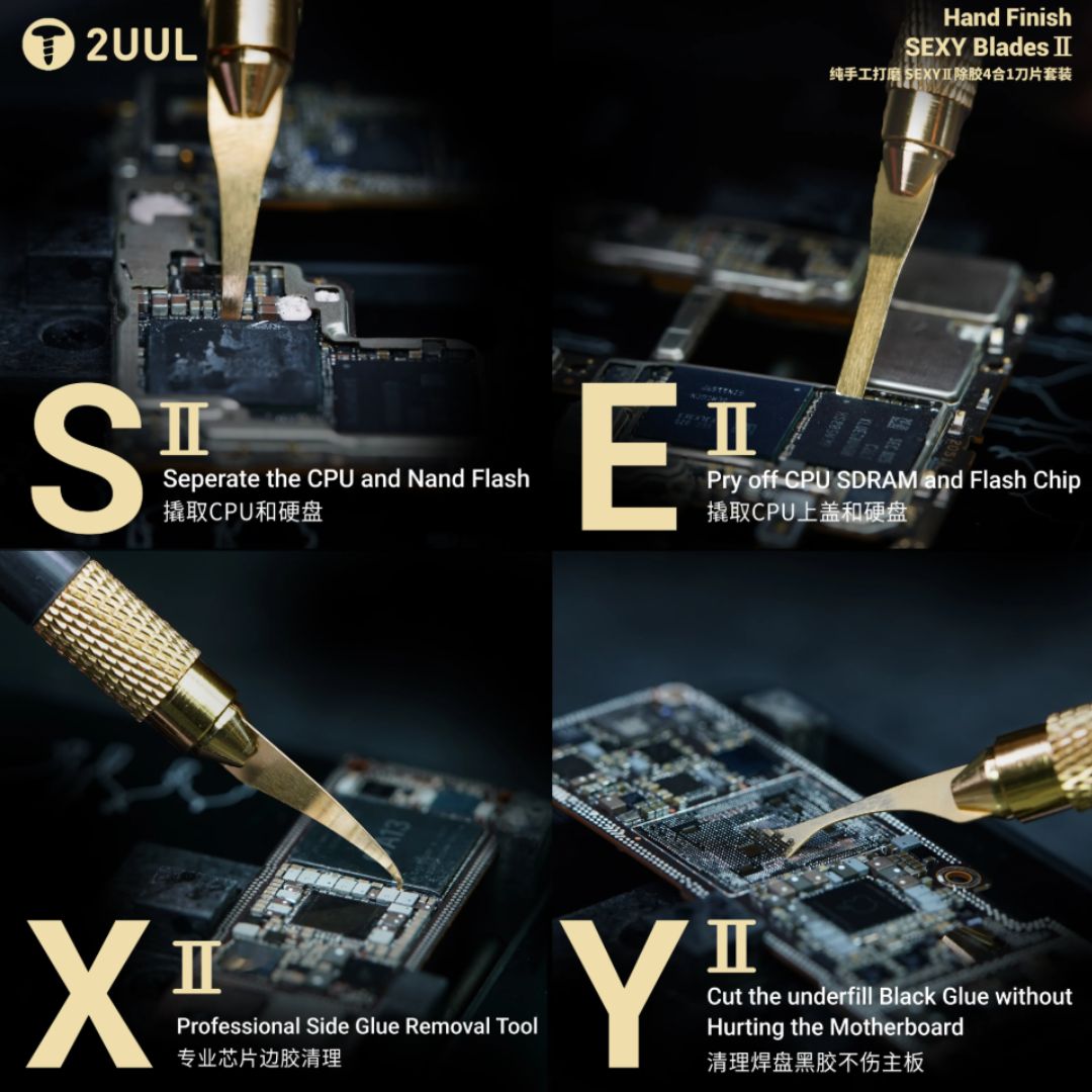 2UUL DA61 Hand Finish SEXY 2 Blades Set