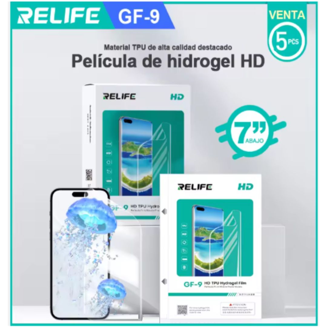 RELIFE GF-9 210×120MM TPU HD Film 5 Pcs Pack