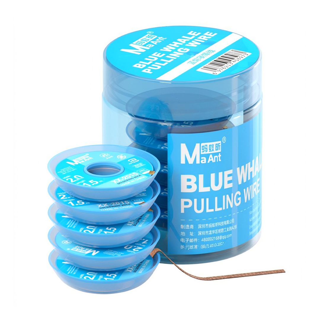 MaAnt XX-2015 Blue Whale Tin Suction Wire 5 Pcs Set