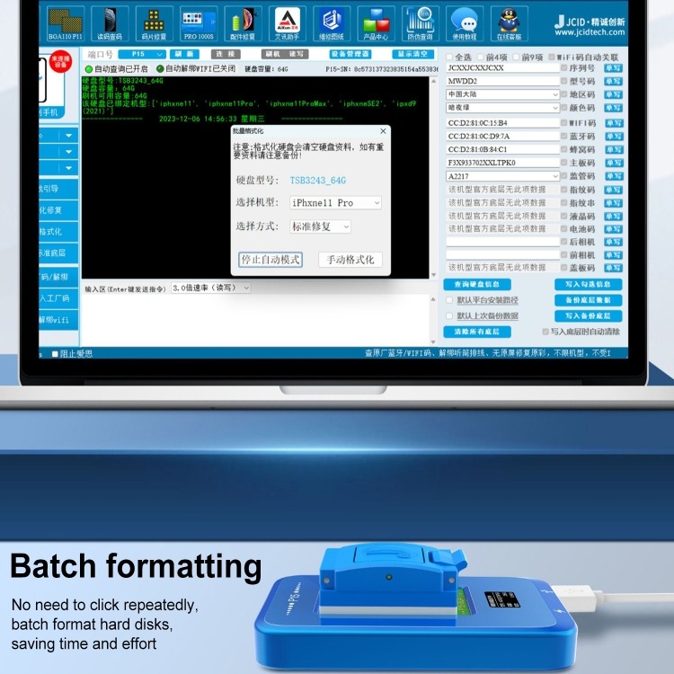 JCID P15 With BGA110 NAND Programmer