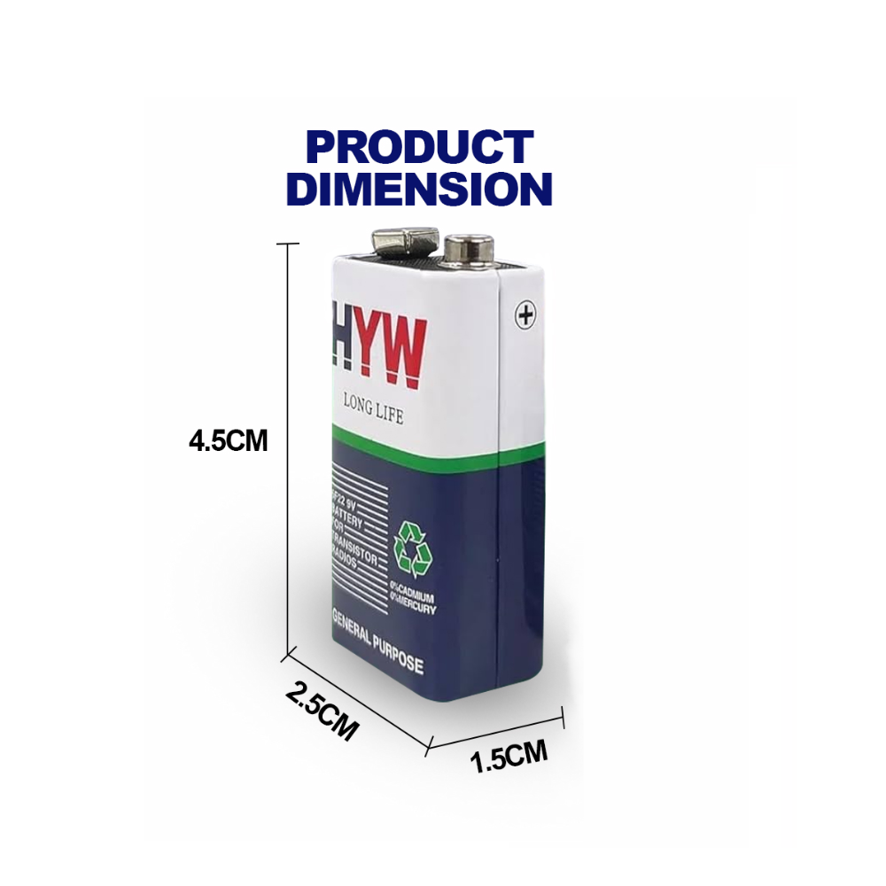 HYW 9V Battery