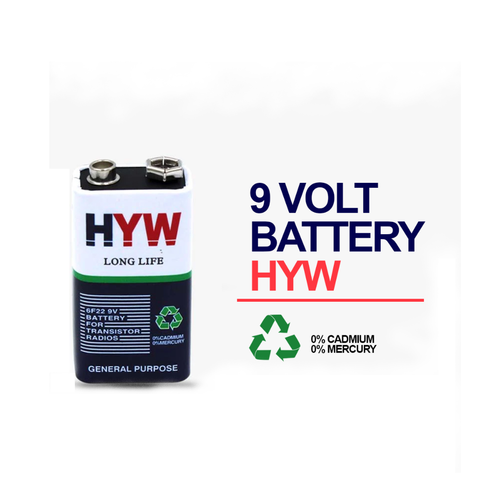 HYW 9V Battery