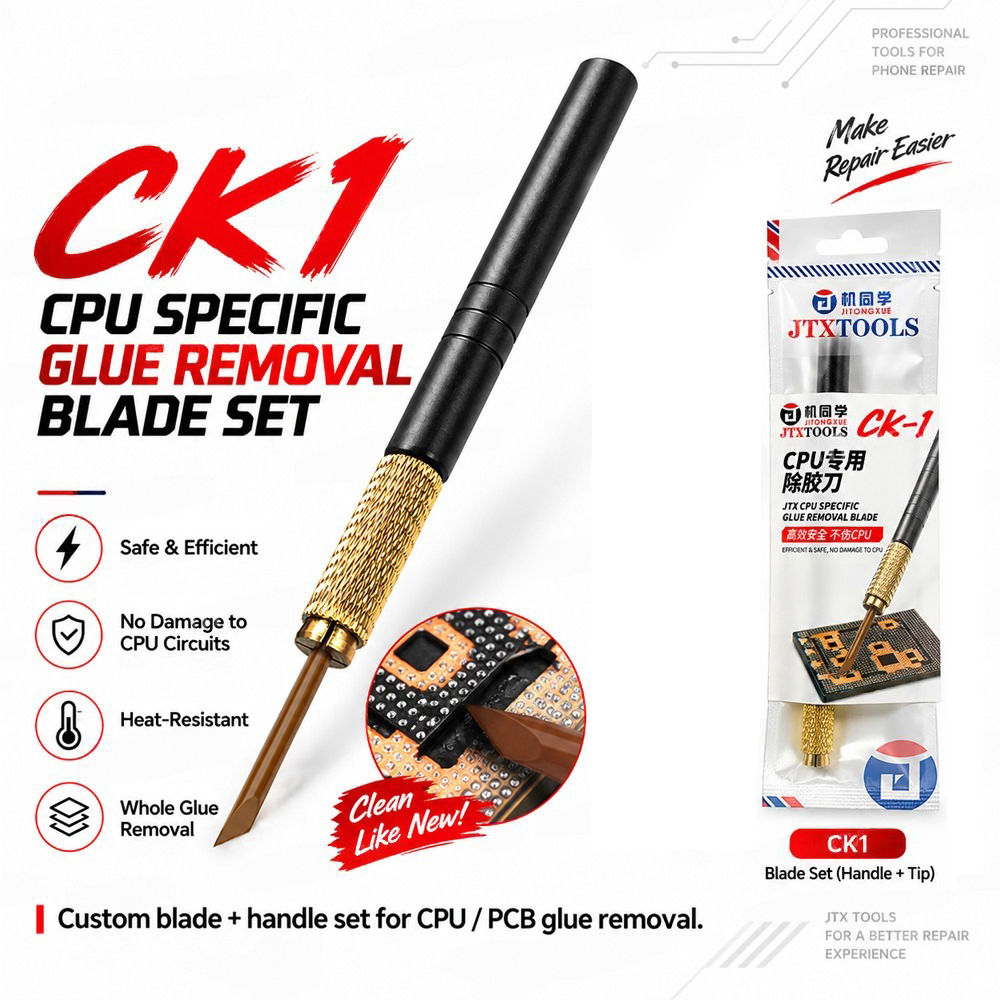 JTX CK-1 CPU Specific Glue Removal Blade Set