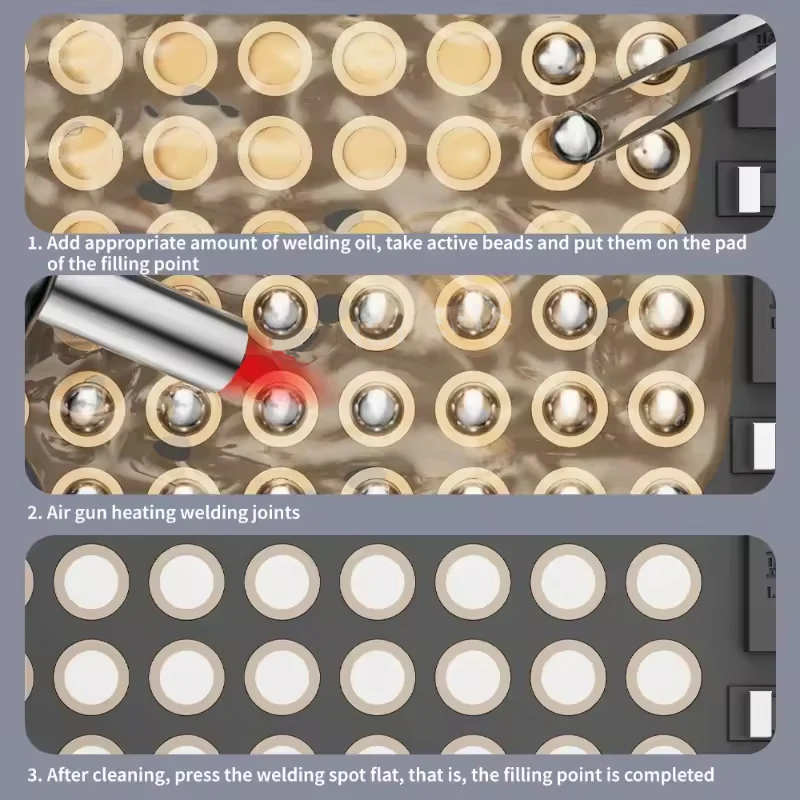 LANRUI CT80 Fill Active Solder Balls 25000Pcs Micro BGA Solder Beads for Android Motherboard Repair