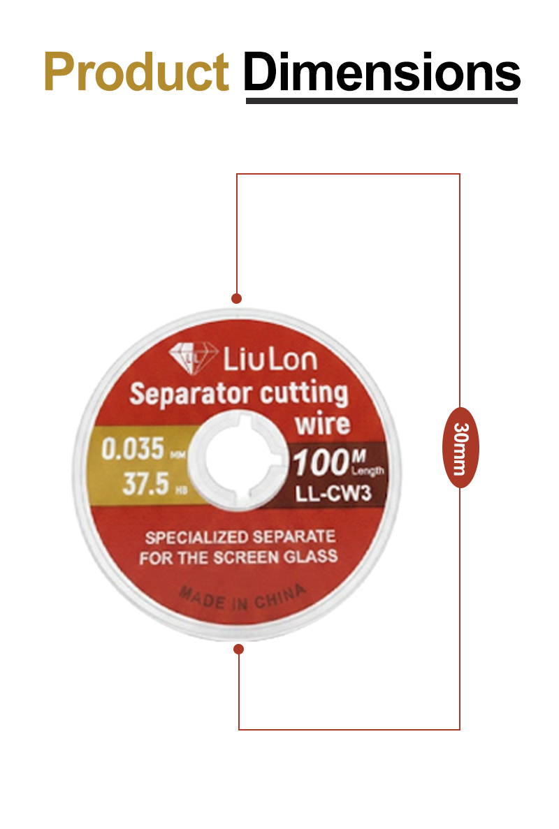 LIULON LL-CW3 0.035 100M Separator Cutting Wire