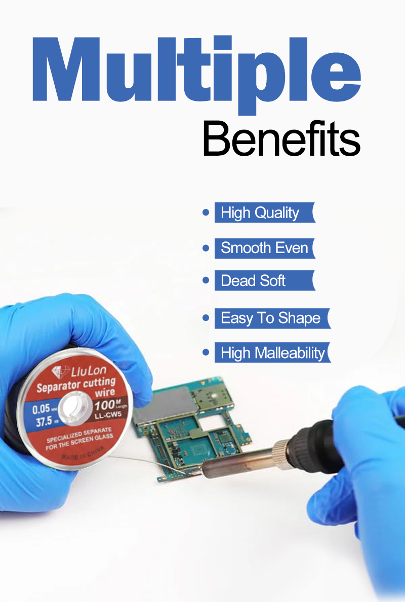 LIULON LL-CW5 0.05 100M Separator Cutting Wire