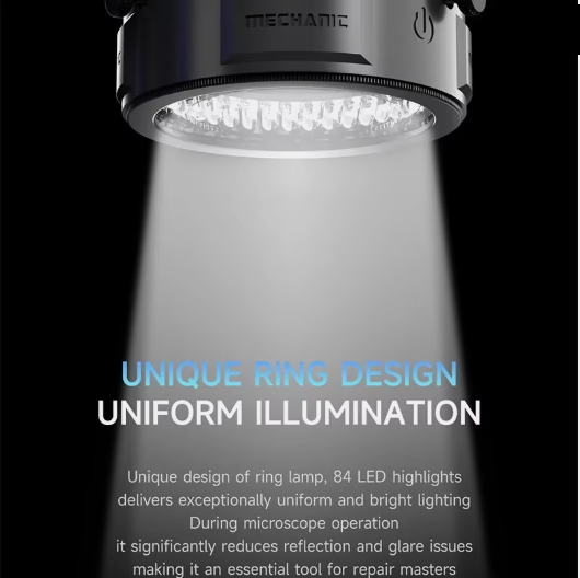 Mechanic Ls5 84 Led Adjustable Anti-Glare Without Polarizing Lens Microscope Ring Light