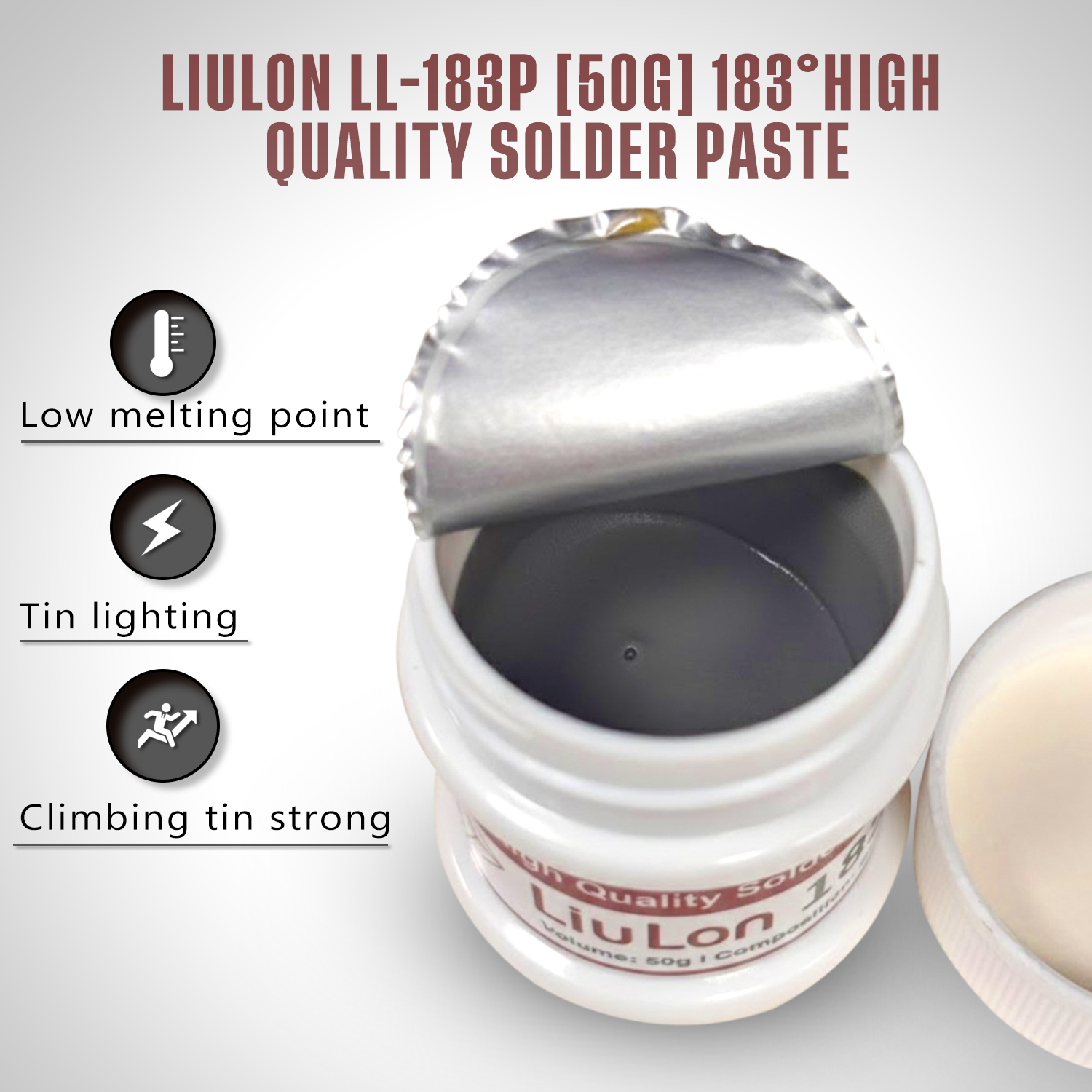 Liulon LL-183P [50G] 183°High Quality Solder Paste