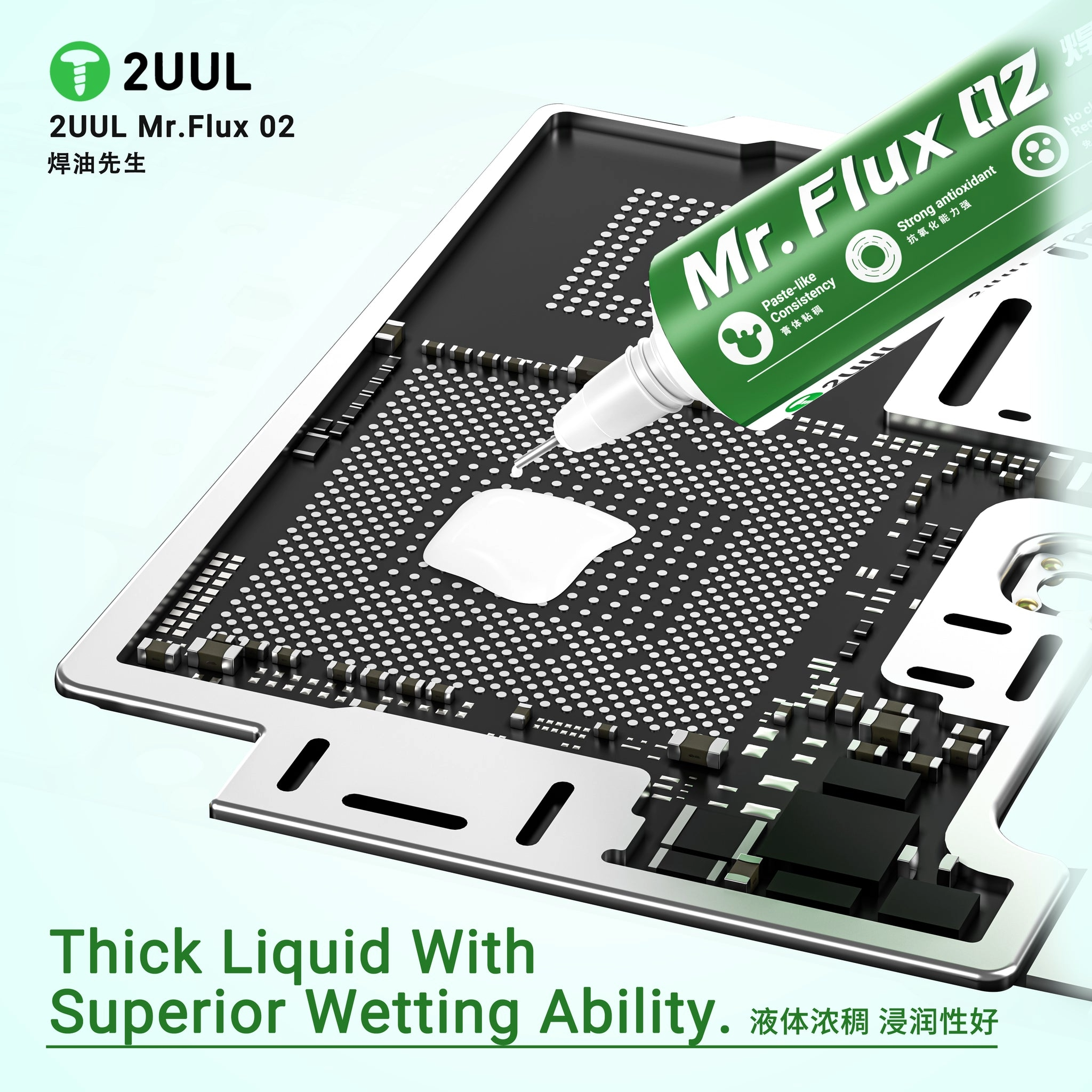 2UUL SC16 Mr. Flux 002 Antioxidant Flux for PCB Repair