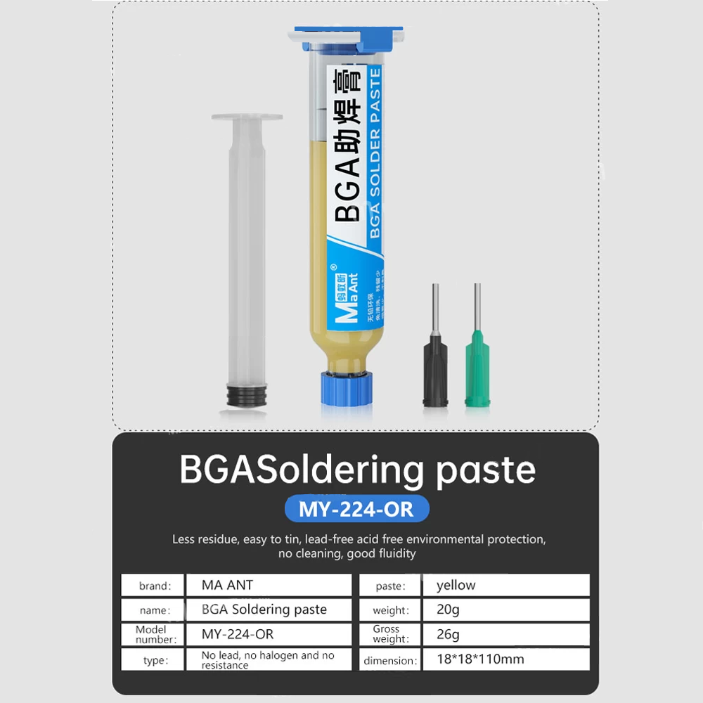 Maant My-224-Or 10cc Bga Soldering Paste