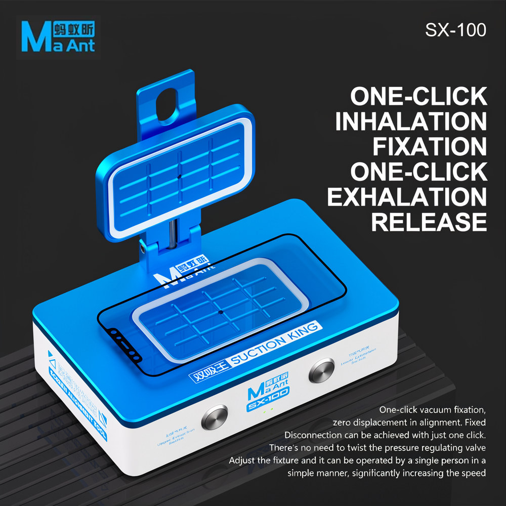 MaAnt SX-100 8-inch Double-Suction King Screen Aligner for Screen Alignment and Fitting Together