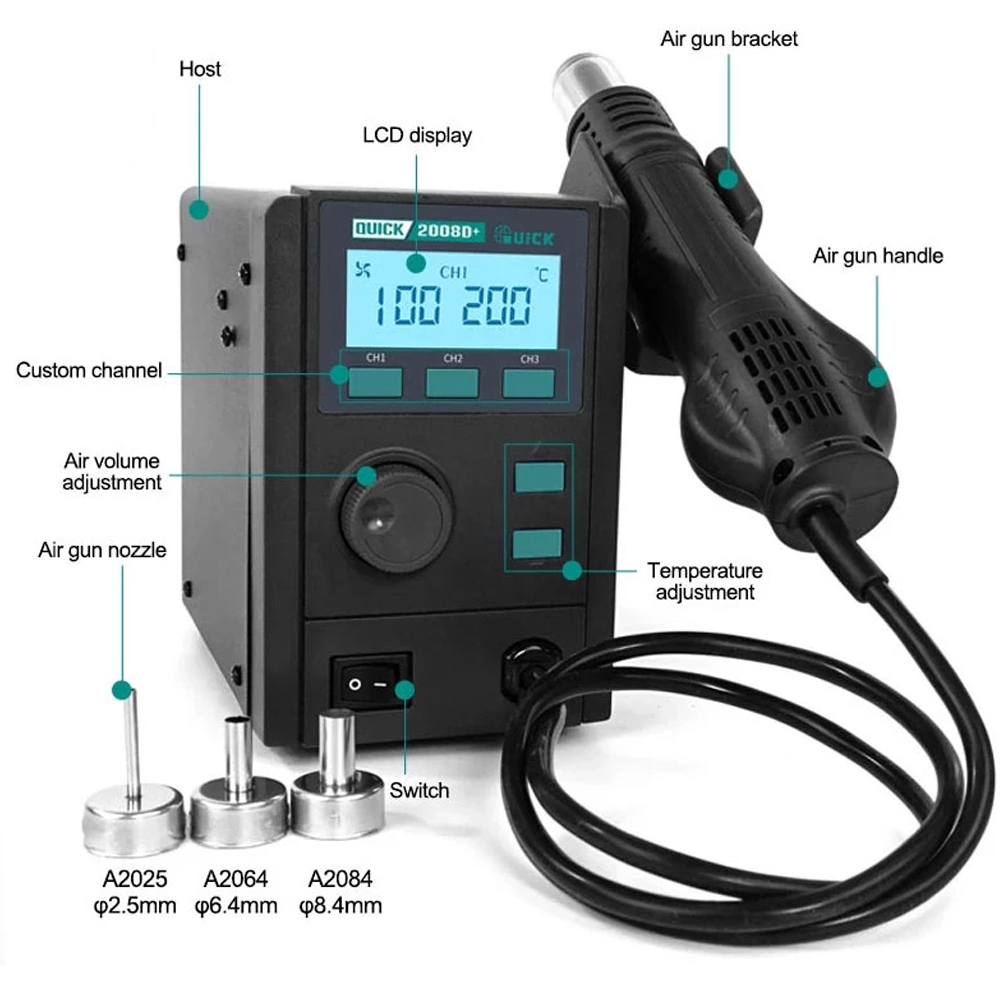 Quick 2008D Plus SMD Rework Station 100% Original