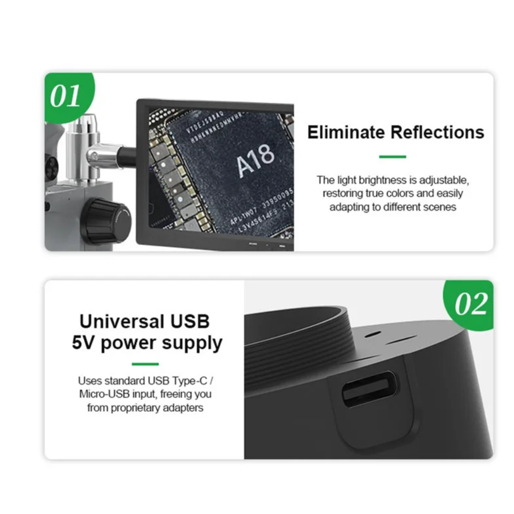 Relife RL-033E 32 Led Beads Adjustable Microscope Light