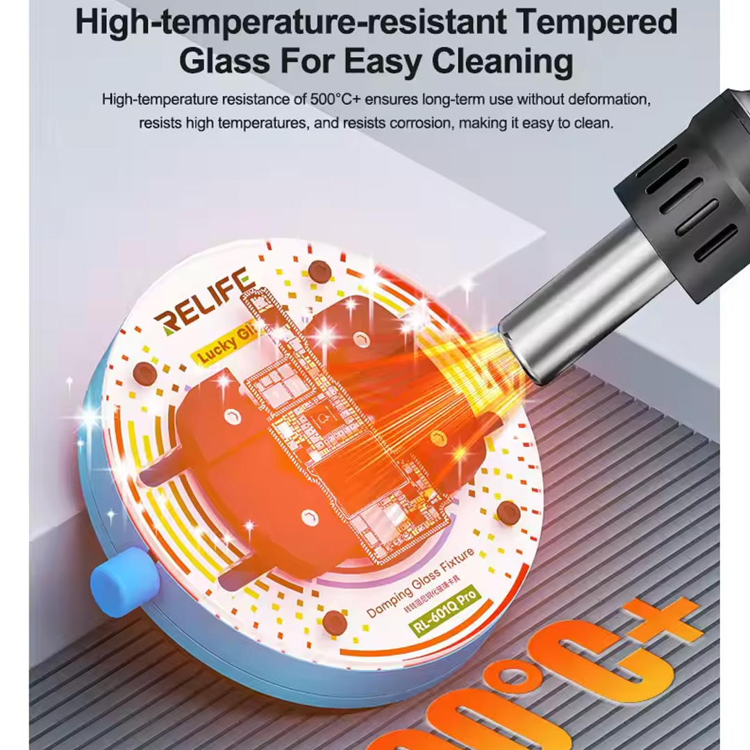 RELIFE RL-601Q PRO ROTATING TEMPERED GLASS FIXTURE