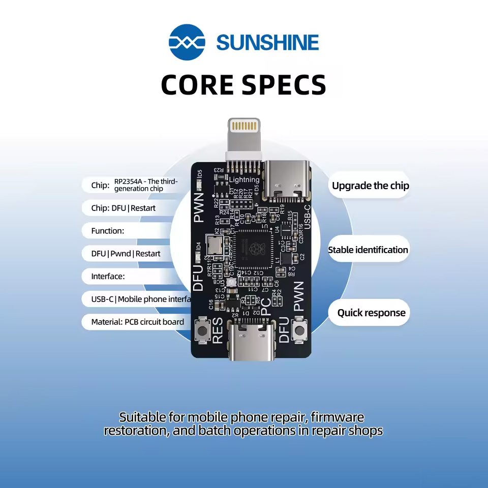 SUNSHINE RP2354A Third-Generation Chip Pico Dfu Engineering Board