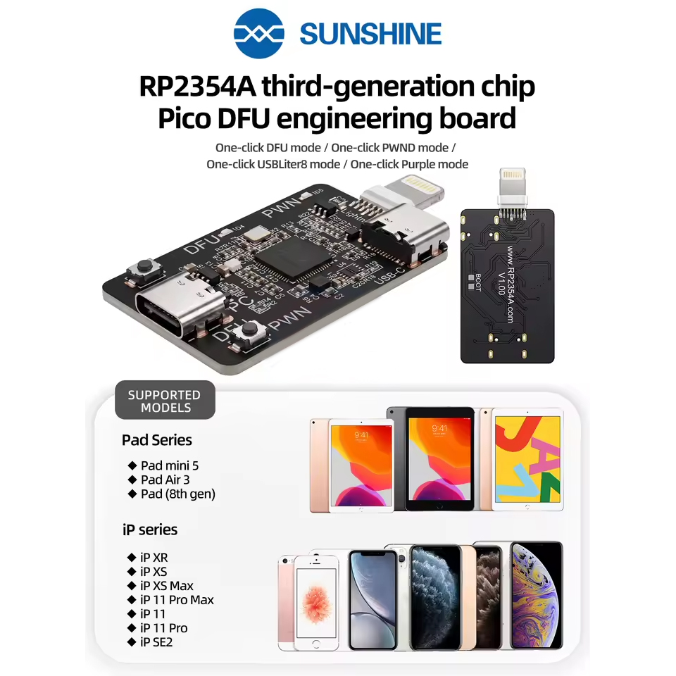 SUNSHINE RP2354A Third-Generation Chip Pico Dfu Engineering Board