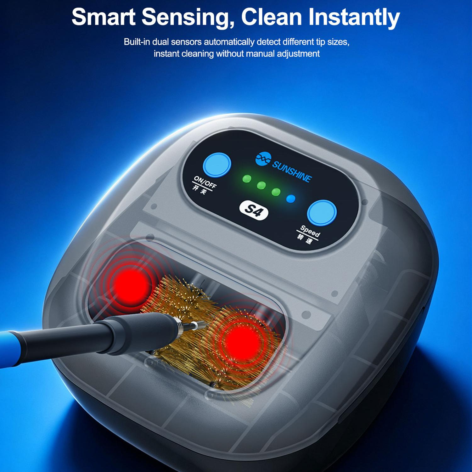 SUNSHINE S4 Automatic soldering iron tip cleaner