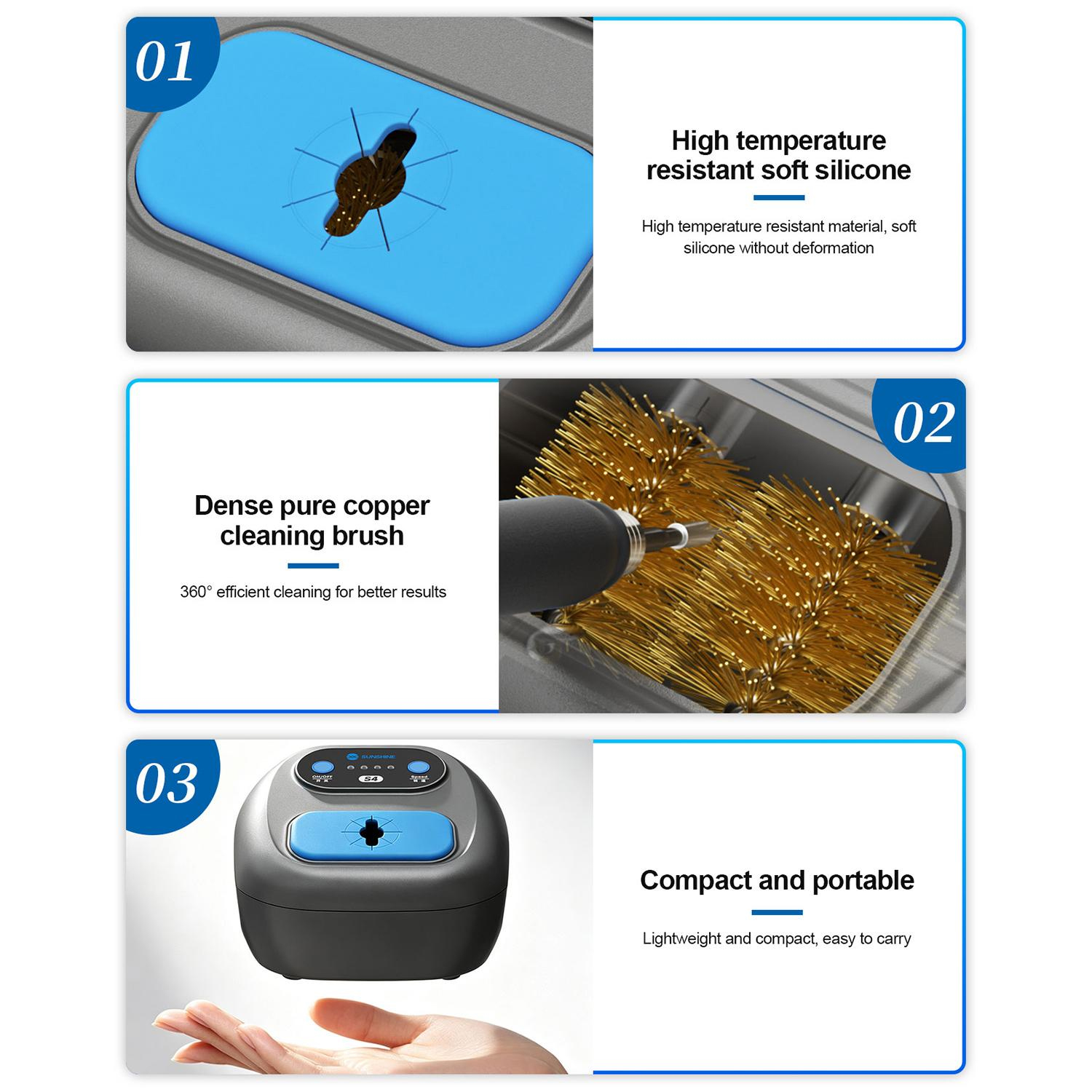 SUNSHINE S4 Automatic soldering iron tip cleaner