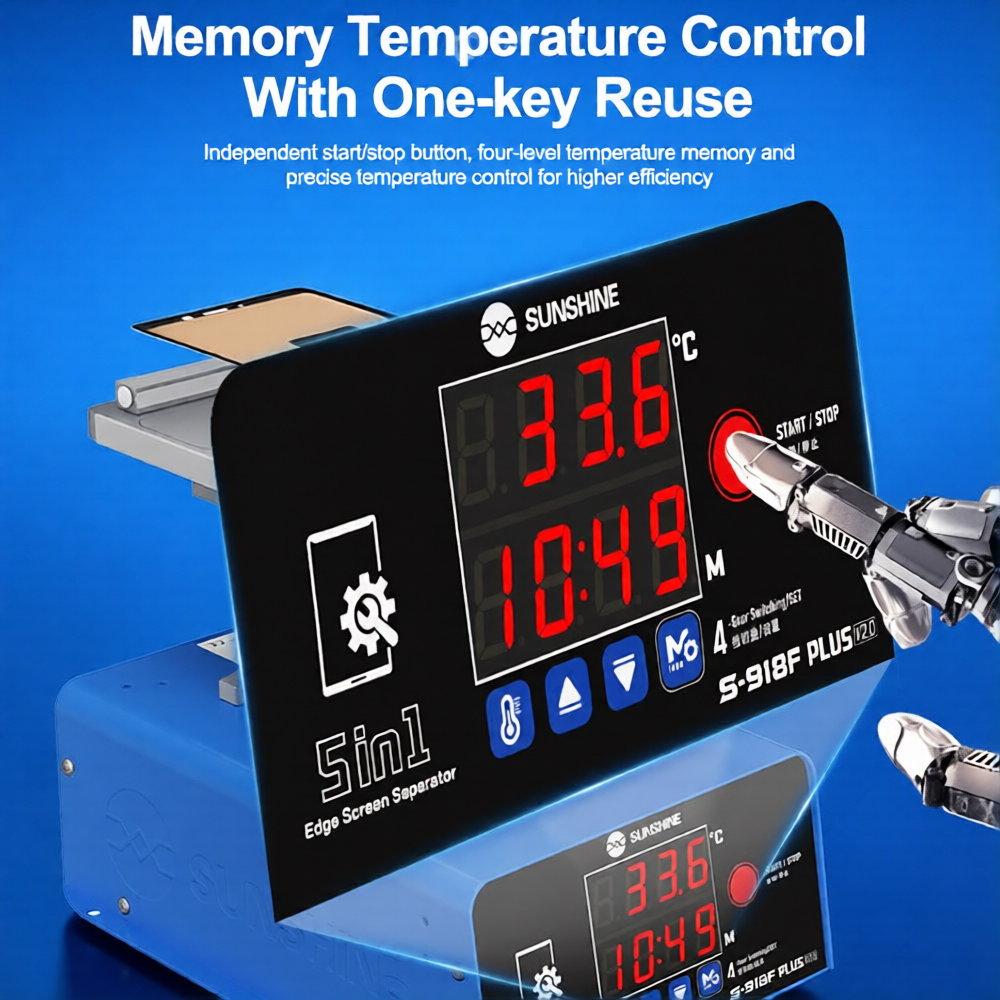 Sunshine S-918F Plus V2.0 360° Rotation Curved Screen Separator