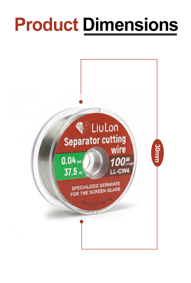 LIULON LL-CW4 0.04 100M Separator Cutting Wire