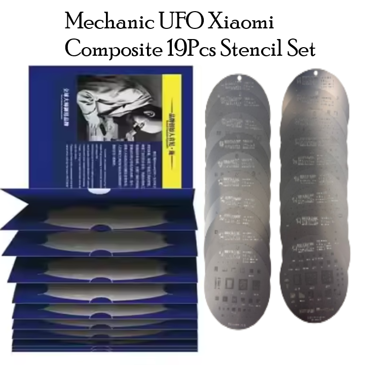 Mechanic UFO Xiaomi Composite 19Pcs Stencil Set For Xiaomi Series BGA Reballing Kit