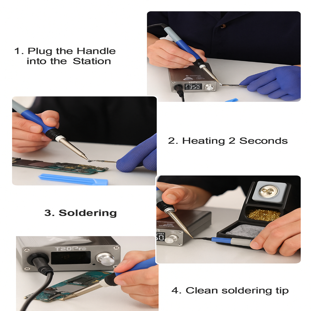 Oss T210 Pro Soldering Station with 3 Bit