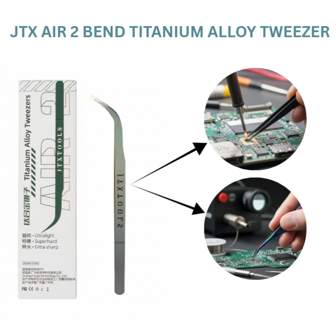 JTX AIR 2 Bend Titanium Alloy Tweezer
