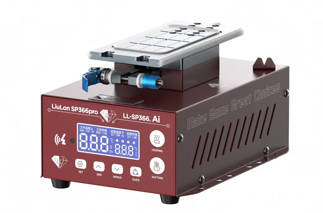 Liulon LL-SP366 Pro Ai Voice Controller 360° Adjustment 7-inch Double Suction Smart LCD Screen Separating Machine