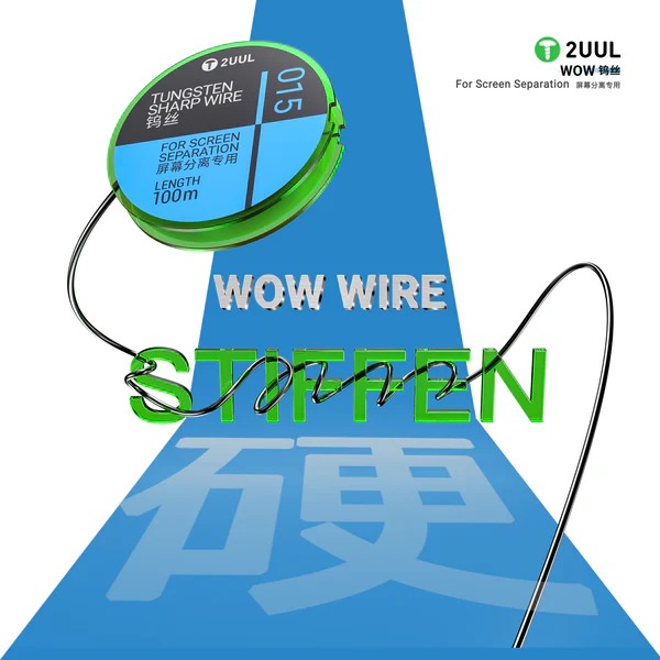 2UUL WS-015  0.015*100M Tungsten Sharp Wire for Screen Separation 5 pcs pack