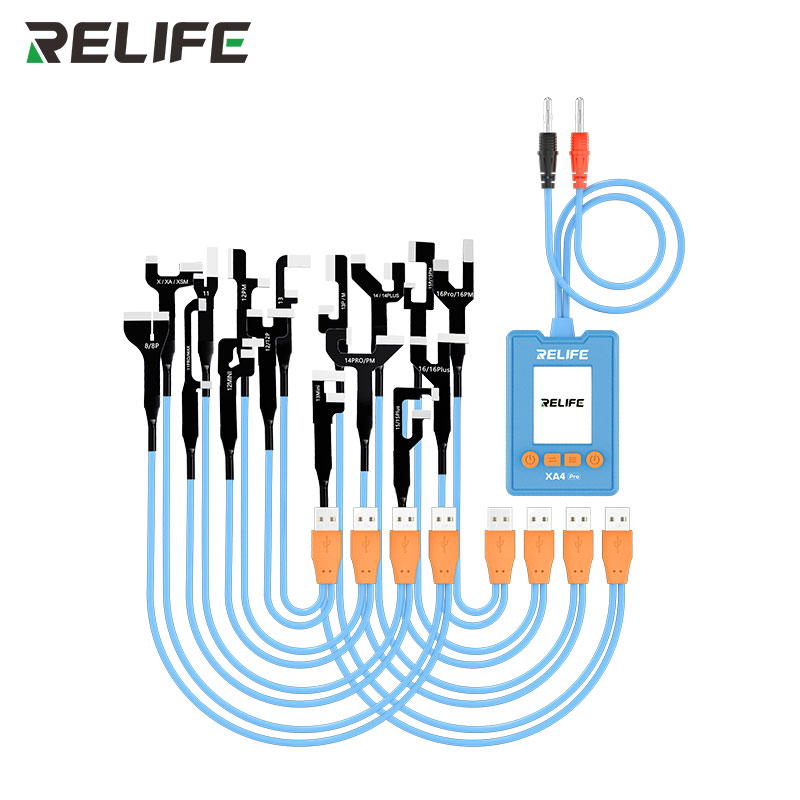 Relife XA4 Pro One-Touch HD Display Power Cable with USB / Type-C Dual Interface for iPhone 8G-16PM