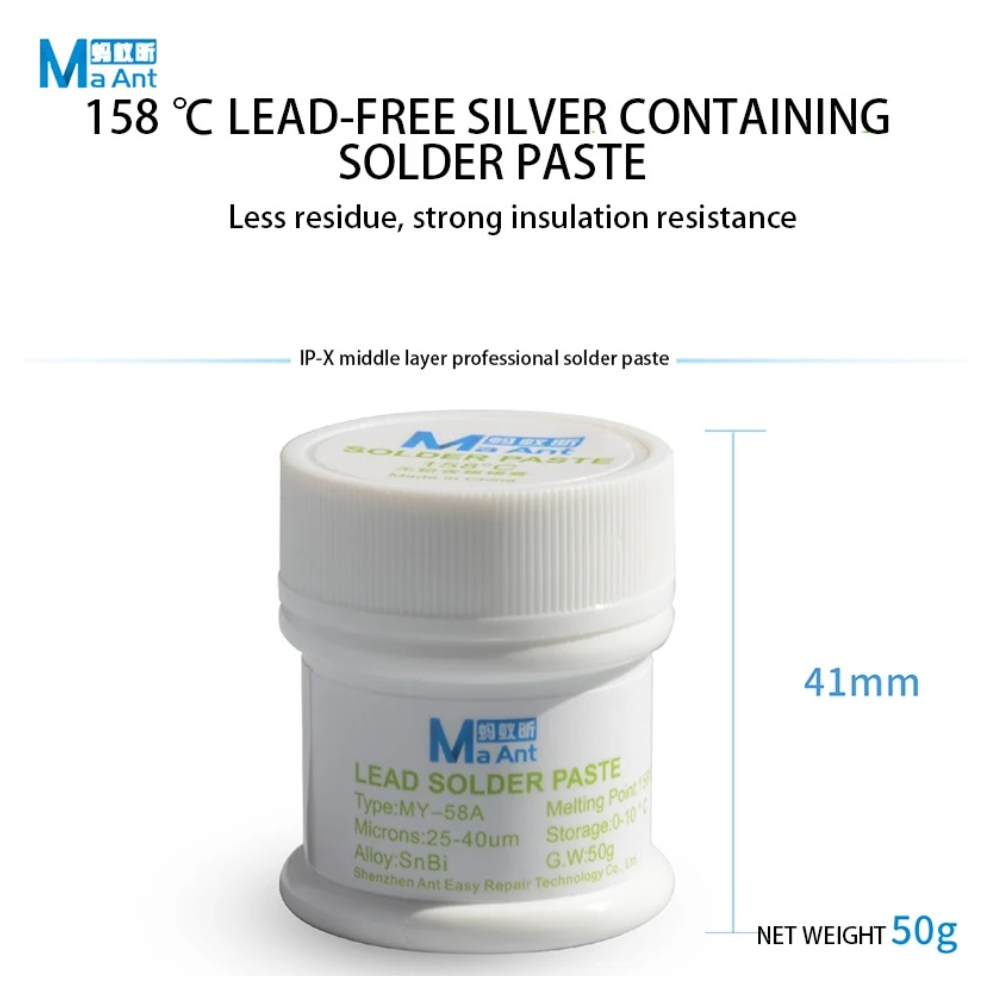Maant My-58a 158°c Solder Paste