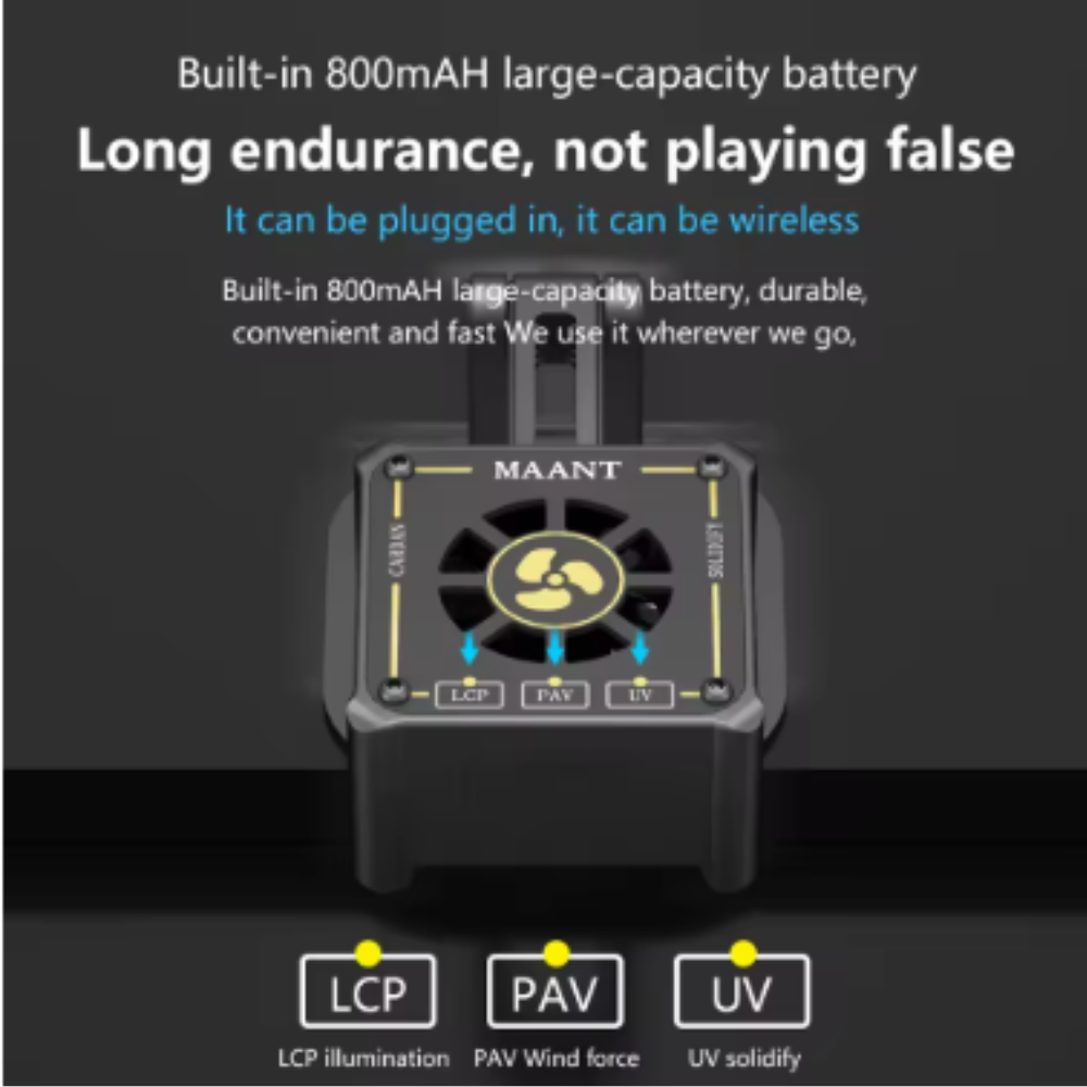 Maant M066 Multifunctional Uv Curinglamp with Cooling Fan