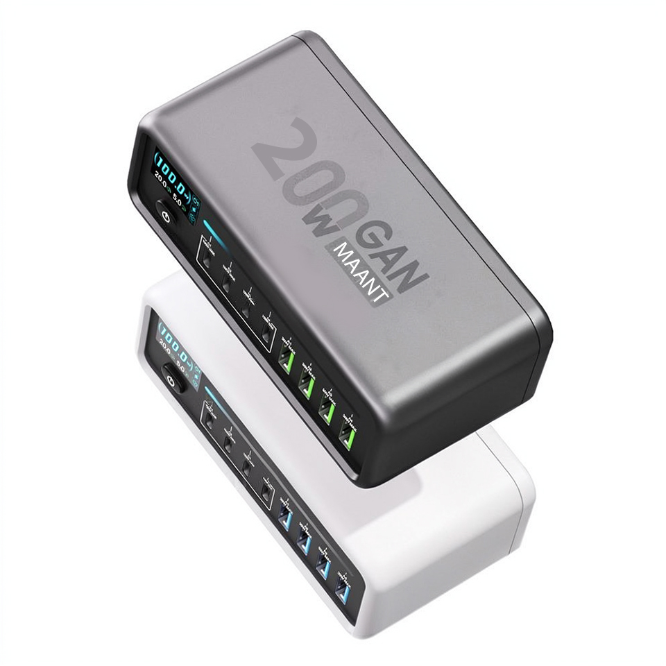MaAnt MT-P200 200W high-power smart display desktop Multi-Port charging station