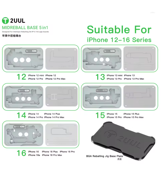 2uul Bh13 Midreball Base 5 in 1 for Iphone 12-16pm Boards Rebelling