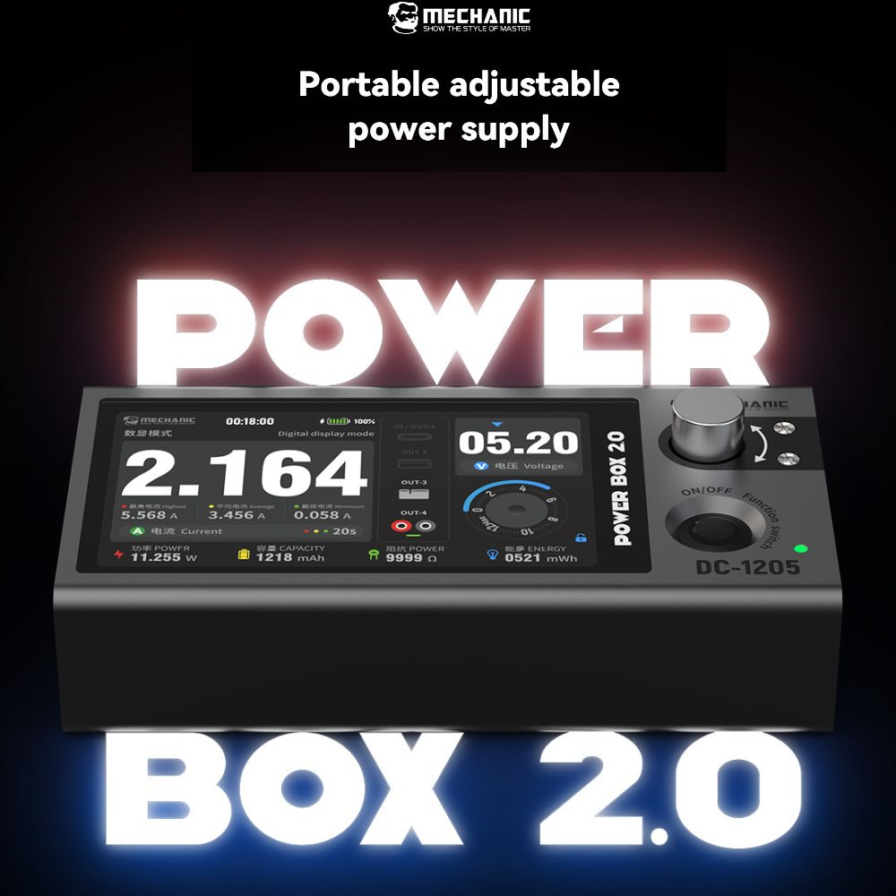 Mechanic Power Box 2.0 DC-1205 Portable Adjustable 12V 5A Power Supply