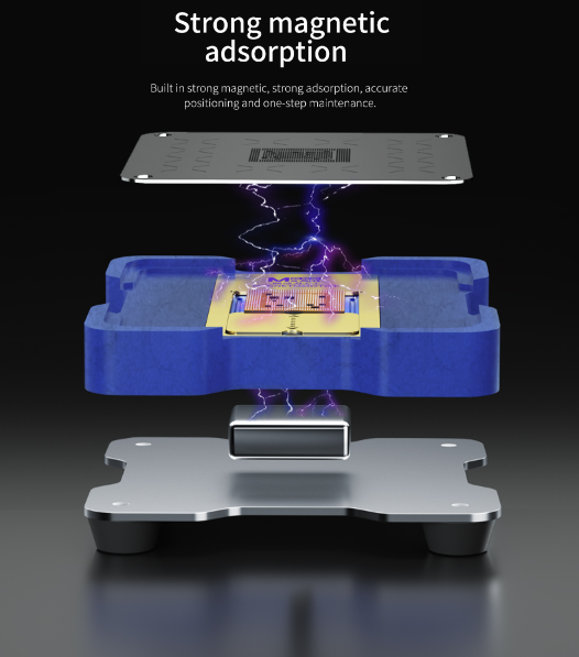 MaAnt Magnetic Power C1 Absorption Positioning Tin Planting Platform Set for Apple / HiSilicon / Qualcomm Snapdragon Series CPU