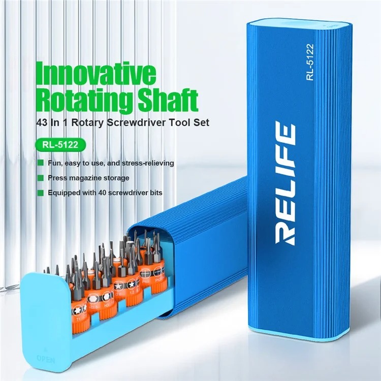 Relife RL-5122 43 in 1 Rotary Screwdriver Tool Set