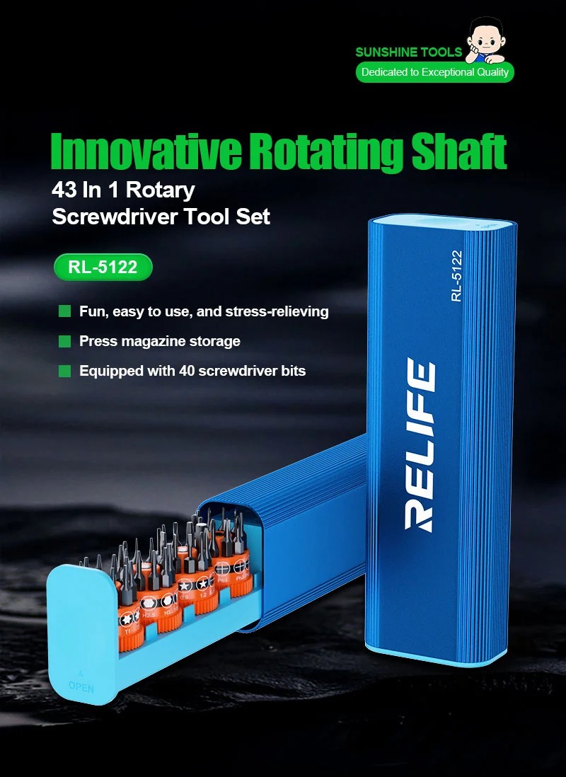 Relife RL-5122 43 in 1 Rotary Screwdriver Tool Set