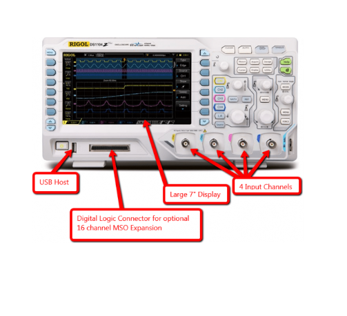 RIGOL DS1104Z Plus Digital Storage Oscilloscope (DSO)